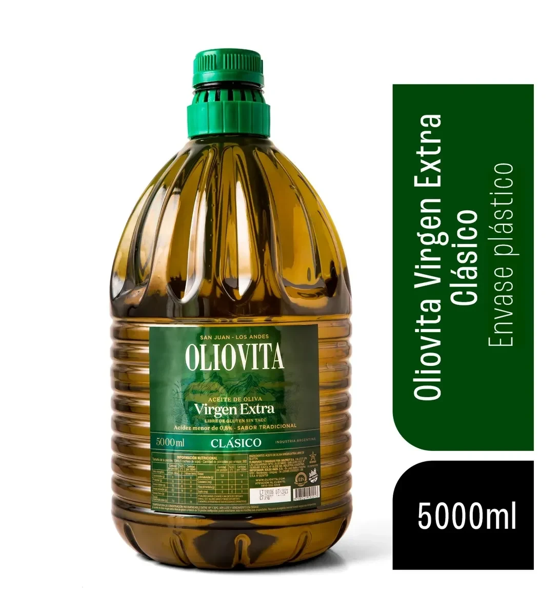 Aceite de oliva virgen extra Oliovita Clásico bidón 5 litros