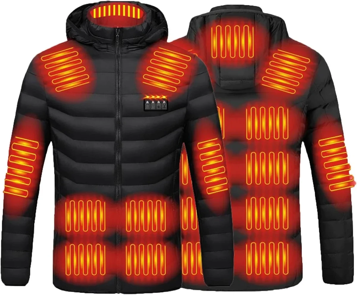 Campera calefaccionada Kuih con 21 zonas de calor, impermeable