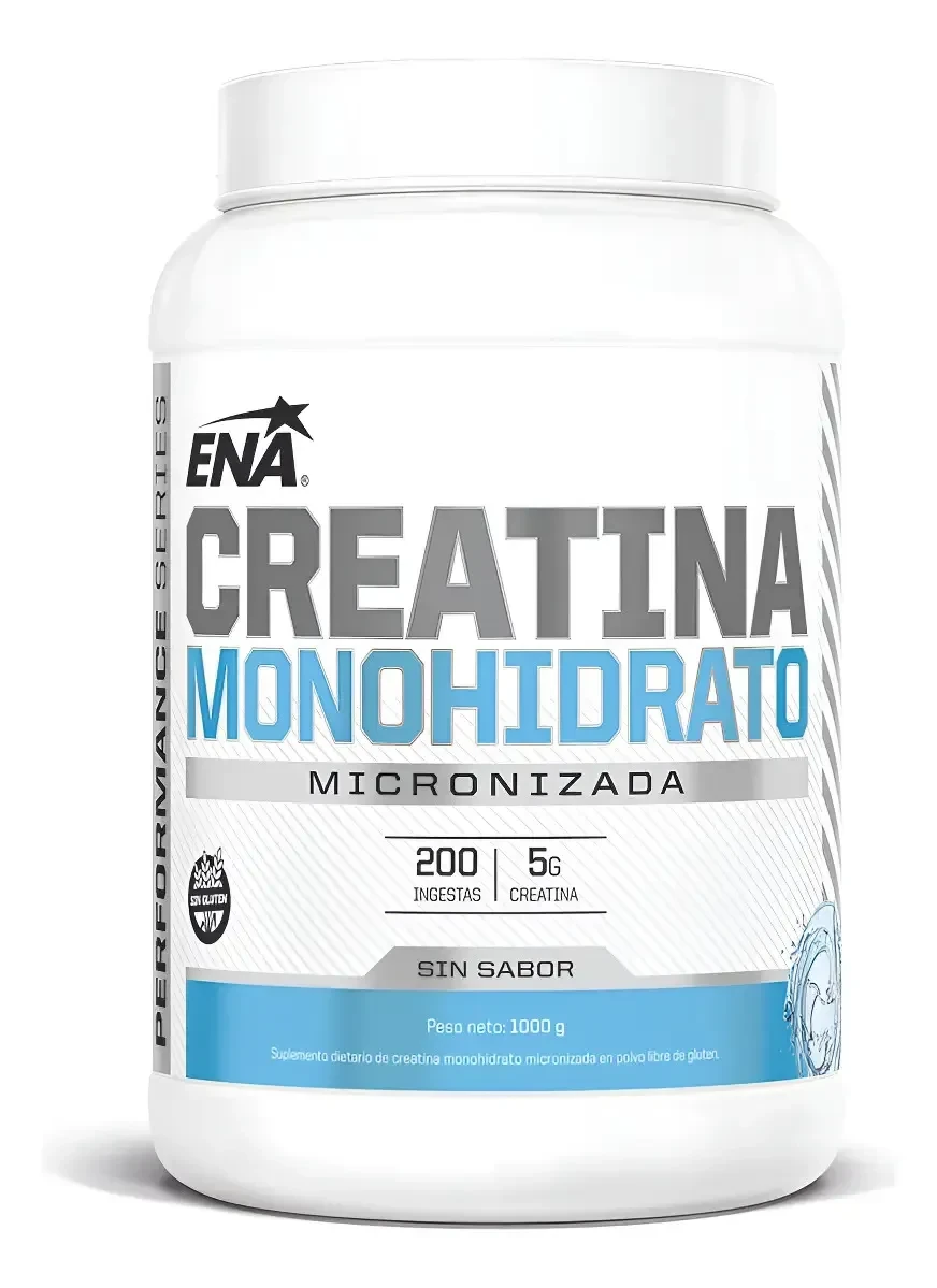 Creatina monohidrato micronizada Ena Sport 1kg sin sabor