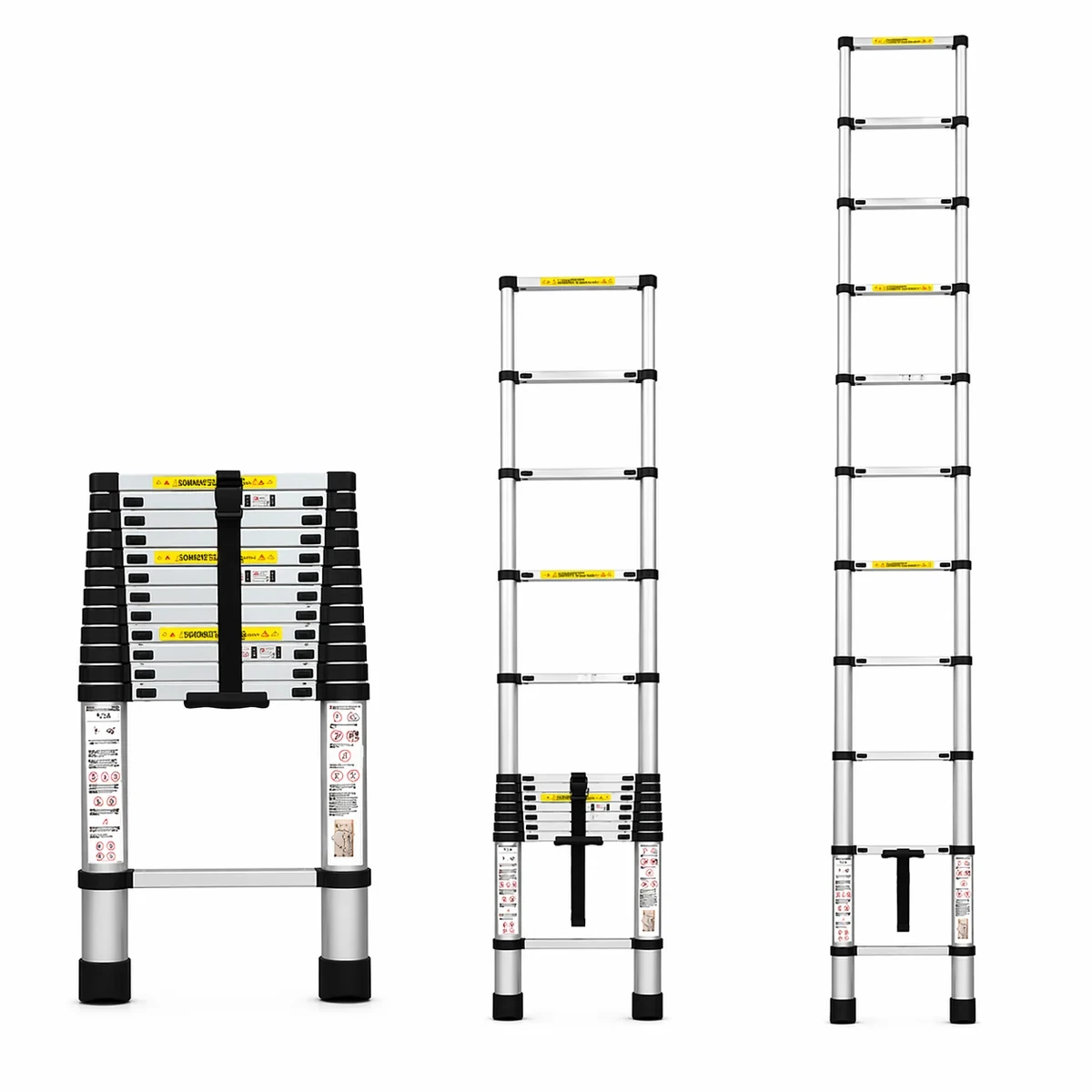 Escalera telescópica retráctil de aluminio, 5 metros foto 4