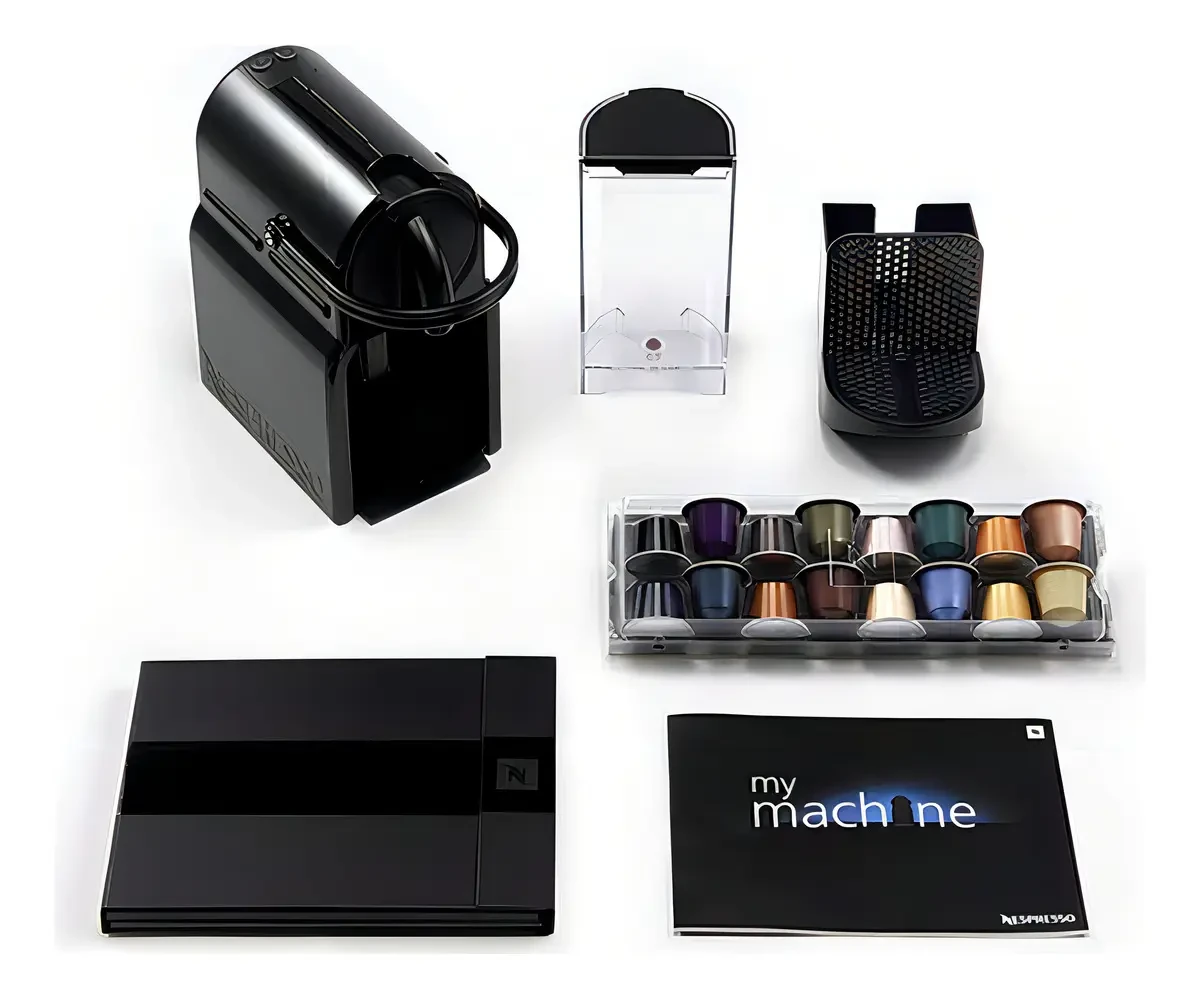 Cafetera de cápsulas Nespresso Inissia Negra 19 bares